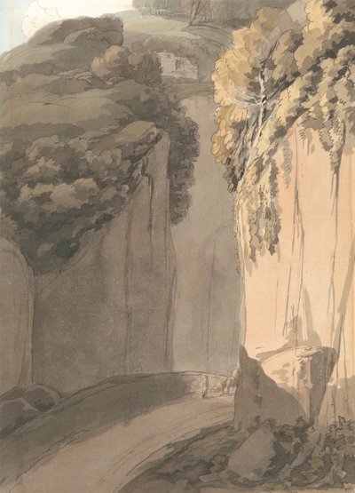 Entrance to the Grotto at Posilippo, Naples by Francis Towne